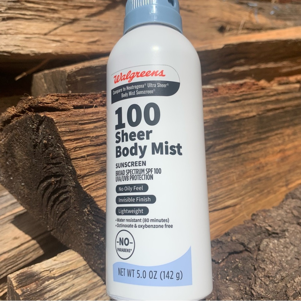 Sheer Body Mist Sunscreen SPF 100 - White